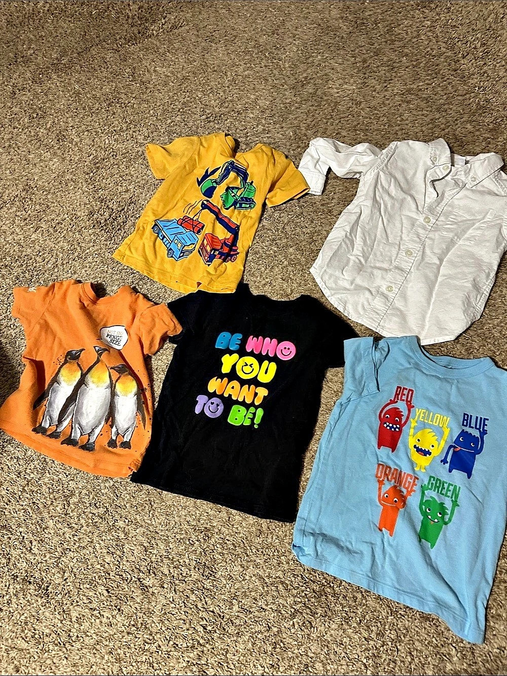 Bundle pack - 5 Little Boys shirts - 3T